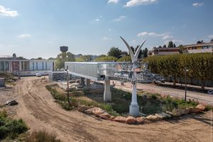 Stavba nové lanovky v Paříži. Foto: Île-de-France Mobilités