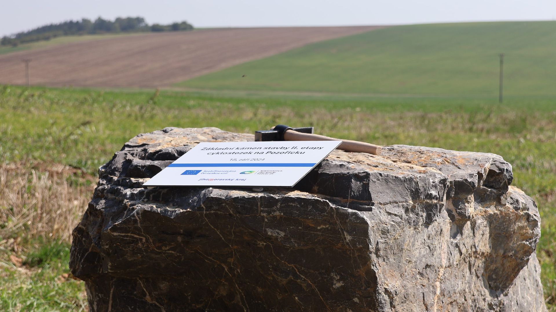 Zahájení další etapy výstavby cyklostezek na Šlapanicku. Foto: DSO Šlapanicko