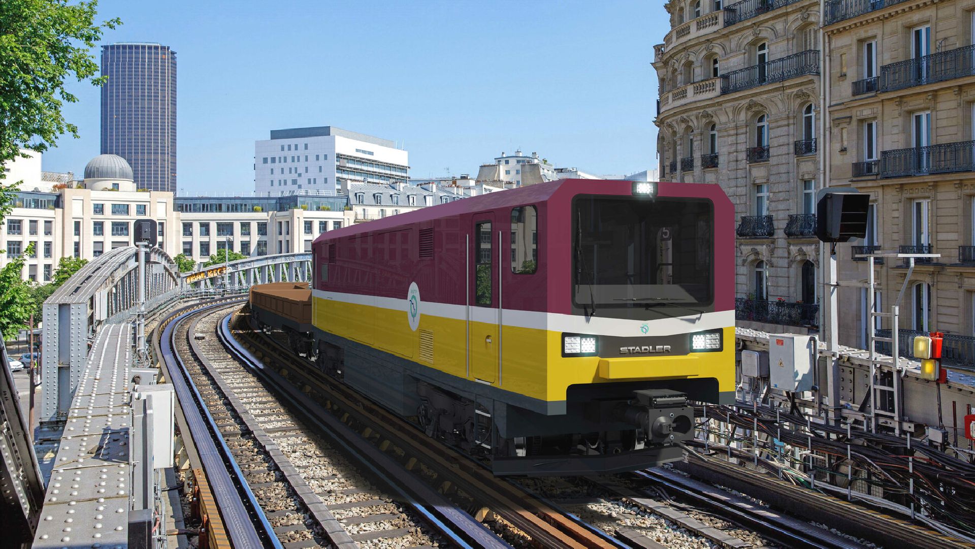 Nová akutrolejová lokomotiva pro metro v Paříži. Foto: Stadler Rail