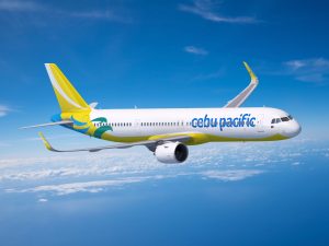 Airbus A321neo v barvách letecké společnosti Cebu Pacific. Zdroj: Airbus