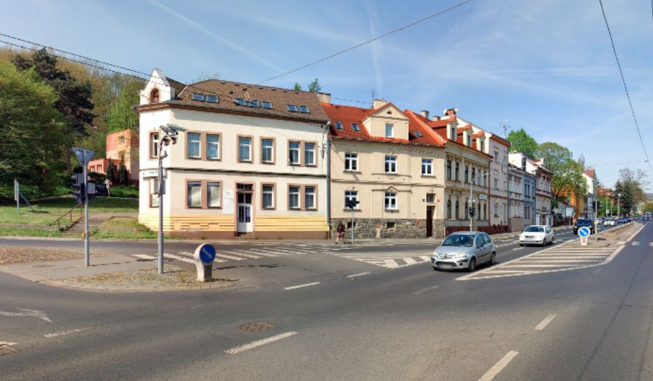 Křižovatka Masarykovy a Štefánikovy ulice v Ústí nad Labem. Foto: mapy.cz