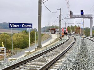 Nová zastávka Vlkov-Osová. Foto: Chládek & Tintěra