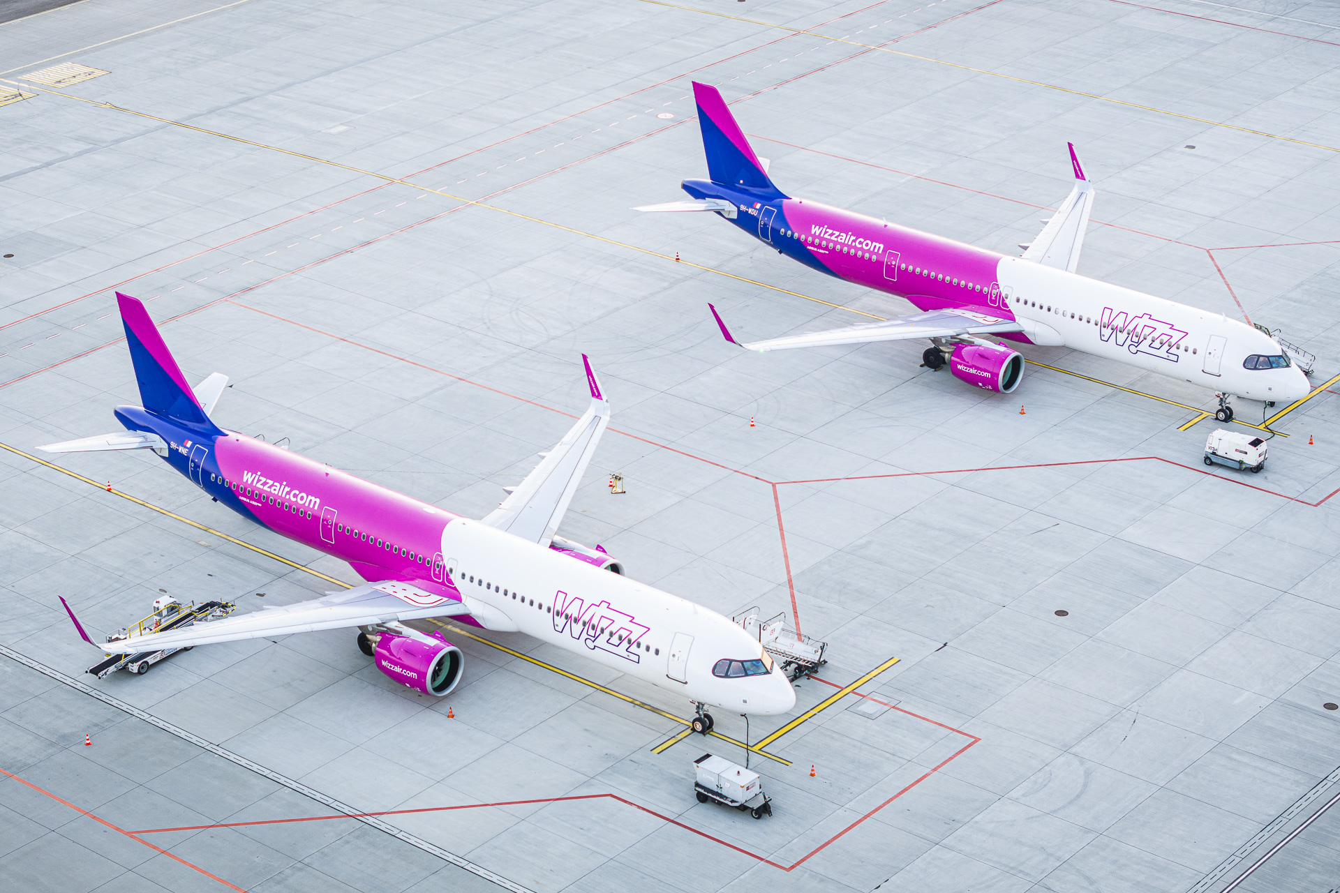 Wizz Air v Katovicích. Zdroj: Letiště Katovice