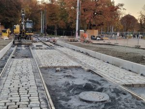 Nová poloha konečné zastávky u pražského Výstaviště. Foto: Zdopravy.cz / Jan Nevyhoštěný