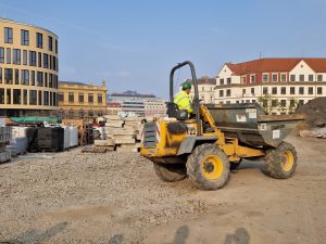 Rekonstrukce stropní desky stanice metra Florenc. Foto: Zdopravy.cz / Jan Nevyhoštěný