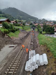 Oprava Zentralbahn v úseku Interlaken Ost - Meiringen. Foto: Zentralbahn