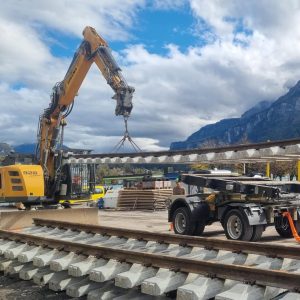 Oprava Zentralbahn v úseku Interlaken Ost - Meiringen. Foto: Zentralbahn