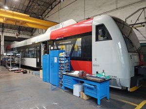 Modernizace vozu Stadler RS1 pro PID. Foto: Středočeský kraj