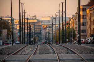 Dokončované prodloužení tramvajové trati na Pankráci. Foto: PID