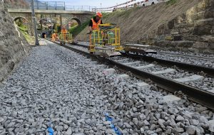 Oprava Zentralbahn v úseku Interlaken Ost - Meiringen. Foto: Zentralbahn