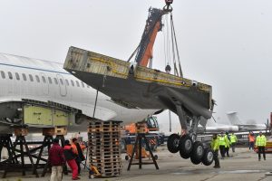 Přeprava bývalého slovenského vládního letounu Tupolev TU-154M.
Zdroj: Ministerstvo vnitra SR