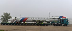 Přeprava bývalého slovenského vládního letounu Tupolev TU-154M.
Zdroj: Ministerstvo vnitra SR