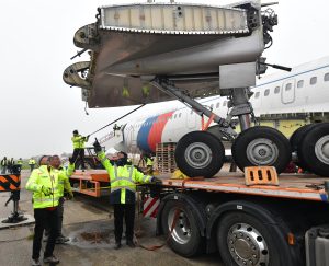 Přeprava bývalého slovenského vládního letounu Tupolev TU-154M.
Zdroj: Ministerstvo vnitra SR