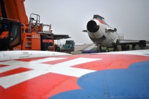 Přeprava bývalého slovenského vládního letounu Tupolev TU-154M.
Zdroj: Ministerstvo vnitra SR