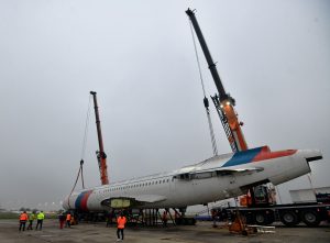 Přeprava bývalého slovenského vládního letounu Tupolev TU-154M.
Zdroj: Ministerstvo vnitra SR