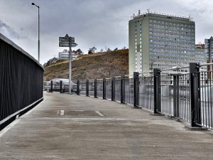 Dokončená rekonstrukce rampy na mostu Barikádníků v Praze. Foto: TSK