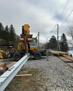 Oprava Zentralbahn v úseku Interlaken Ost - Meiringen. Foto: Zentralbahn