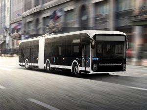 Čínský elektrobus Yutong U18. Zdroj: Yutong