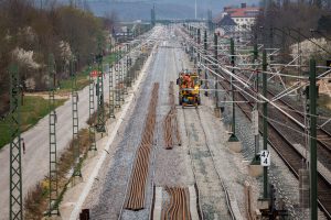 Výstavba čtyřkolejky Norimberk - Bamberk. Foto: DB 