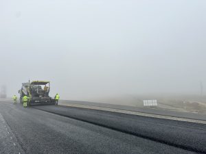 Stavba dálnice D55 na Slovácku, stav říjen 2024. Foto: Radek Mátl / ŘSD