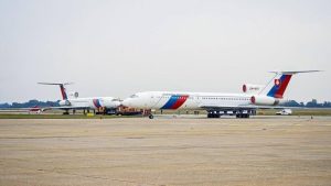 Bývalé slovenské vládní speciály Tupolev TU-154M.
Zdroj: Letiště Bratislava