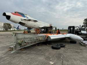 Bývalý slovenský vládní Tupolev TU-154M.
Zdroj: Letiště Bratislava