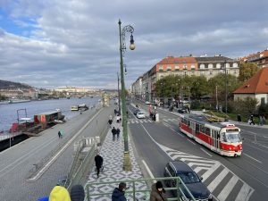 Křižovatka Výtoň v Praze, náplavka, tramvaj. Autor: Zdopravy.cz/Jan Šindelář