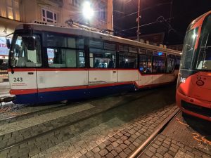 Srážka tramvají v Olomouci. Foto: Lucie Trávníčková