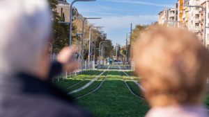 Nová tramvajová trať Glòries - Verdaguer v Barceloně. Foto: Ajuntament de Barcelona