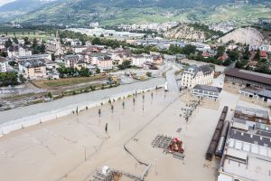 Zatopený závod Constellium ve Švýcarsku. Foto: Stadler Rail