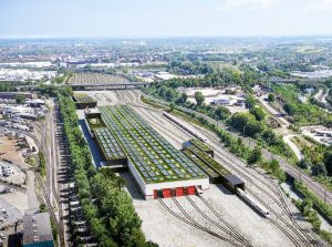 Nové servisní zázemí pro rychlovlaky ICE v Dortmundu. Foto: Deutsche Bahn