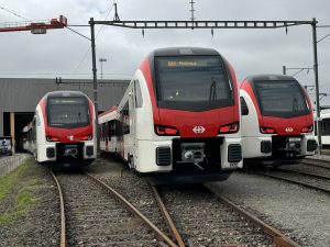 Nové jednotky Stadler FLIRT Evo pro trojici švýcarských dopravců SBB, RegionAlps a Thurbo. Foto: Stadler Rail