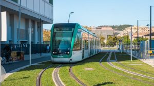 Nová tramvajová trať v Barceloně mezi stanicemi Glòries a Verdaguer. Foto: Ajuntament de Barcelona