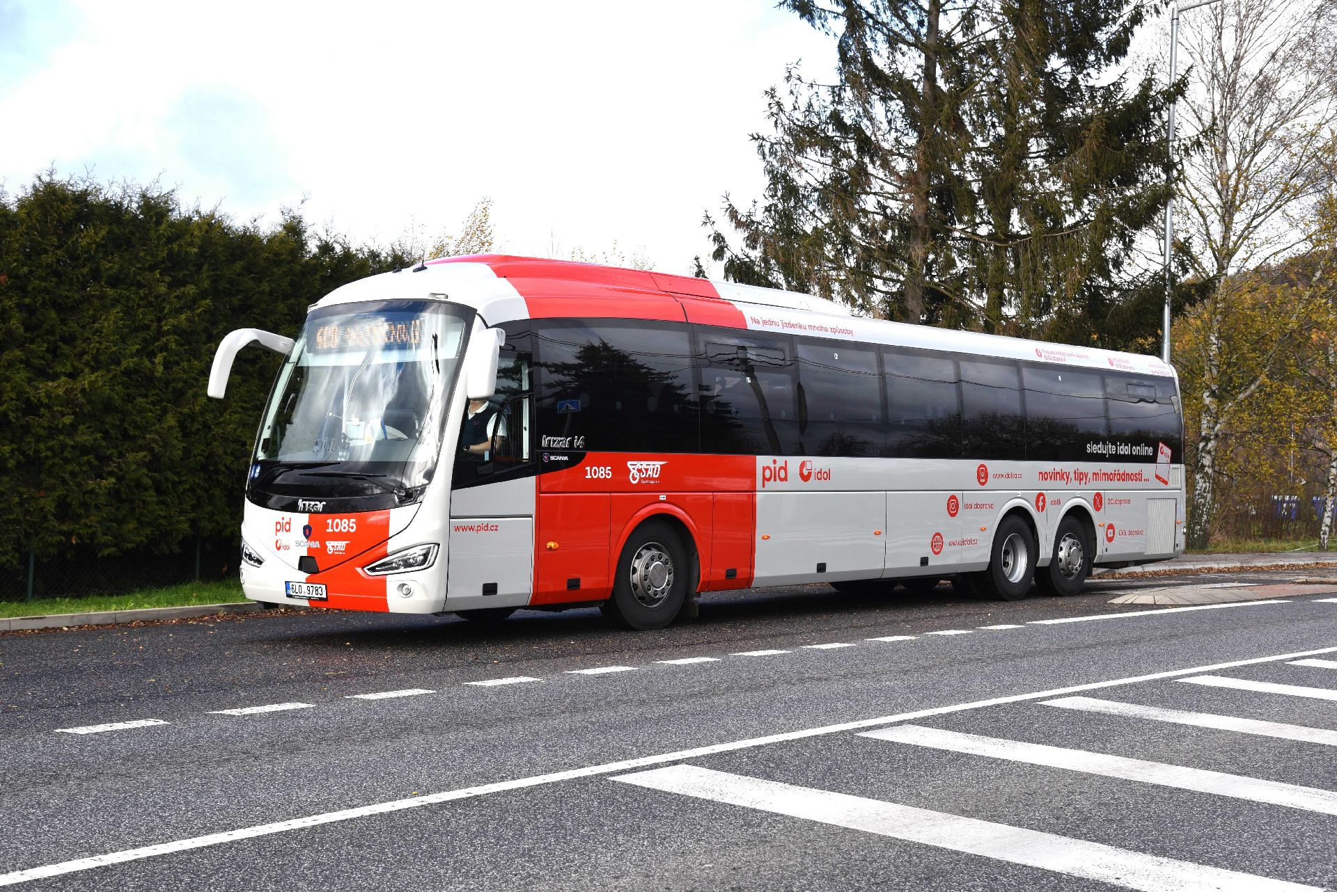 Autobus Scania Irizar pro ČSAD Střední Čechy. Foto: Liberecký kraj