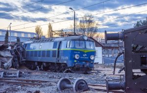 Nehoda u stanice Kuźnia Raciborska. Foto: Daniel Kuczob