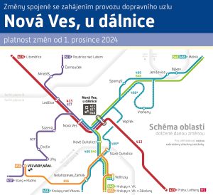 Mapa linek v Nové Vsi. Foto: Pražská integrovaná doprava