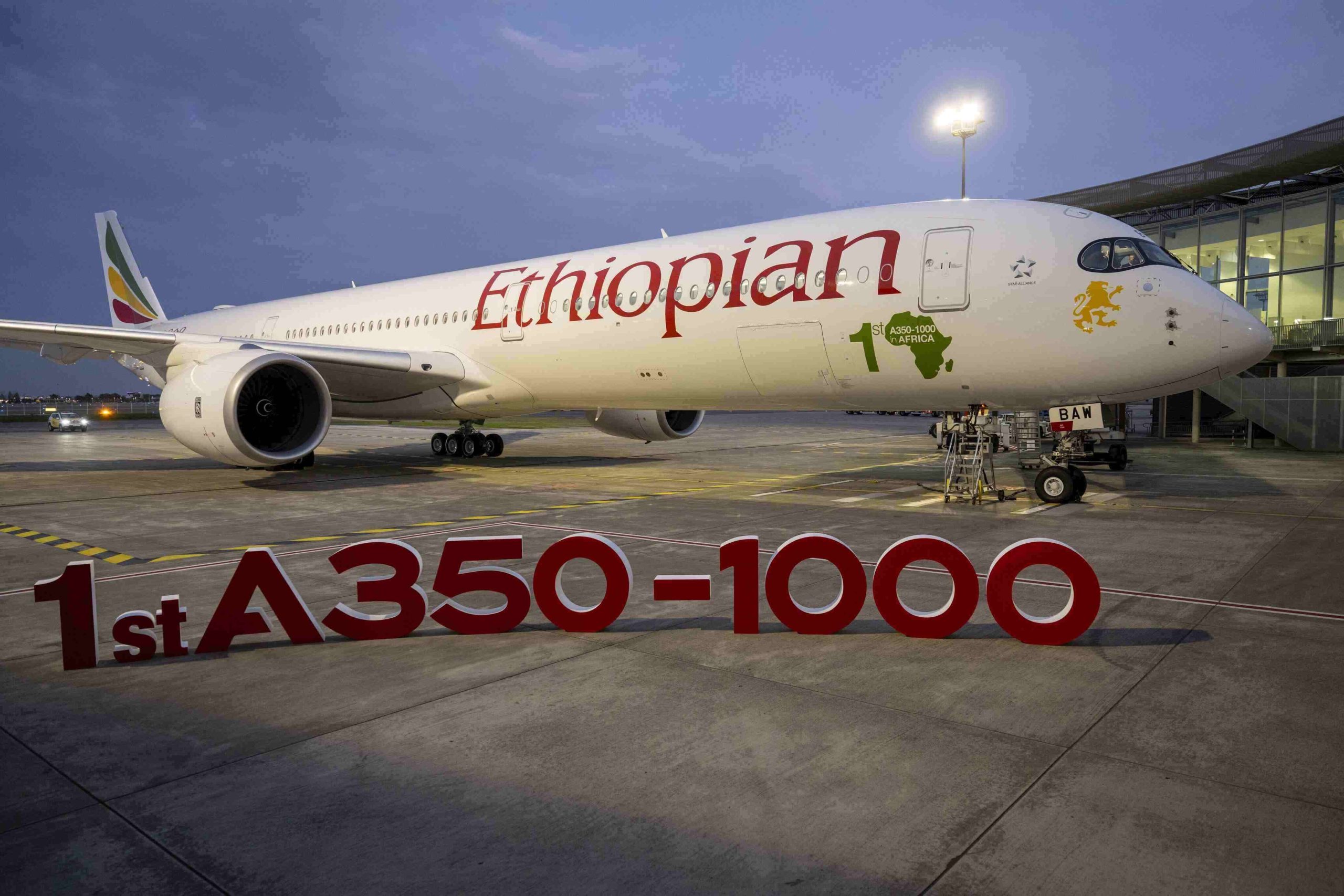 Airbus A350-1000 v barvách Ethiopian Airlines. Zdroj: Airbus