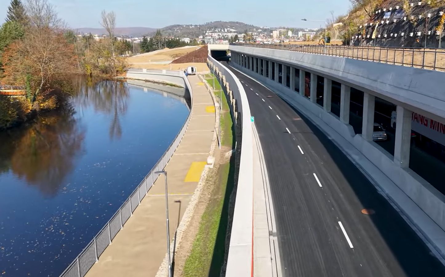 Dokončený úsek silnice I/42 VMO Žabovřeská. Foto: ŘSD