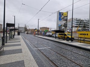 Prodloužení tramvajové trati a nová zastávka Pankrác. Foto: Zdopravy.cz / Jan Nevyhoštěný