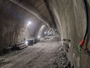 Levý dílčí výrub stanice metra D Pankrác. Foto: Zdopravy.cz / Jan Nevyhoštěný