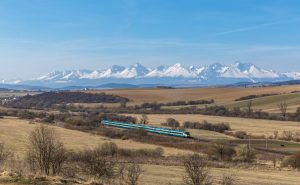 Jednotka 680 Pendolino Českých drah mezi Markušovcemi  a Tepličkou nad Hornádom, Slovensko. Foto: David Gubler