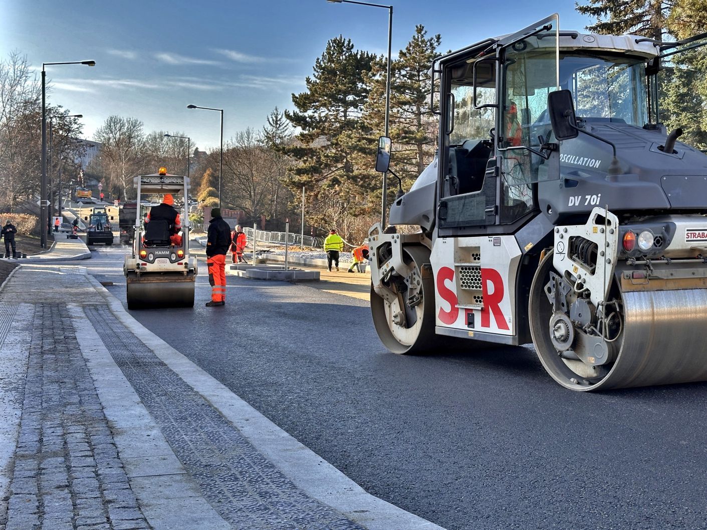 Rekonstrukce Peroutkovy ulice na Praze 5. Foto: TSK