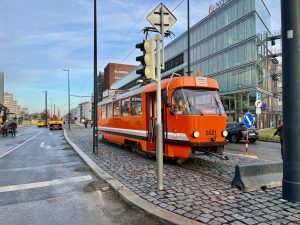 Prodloužení tramvajové trati a nová zastávka Pankrác. Foto: DPP