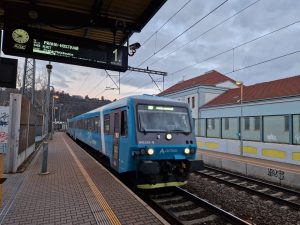 První den provozu RegioJetu na pražské městské lince. Foto: Jan Nevyhoštěný / Zdopravy.cz