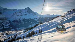 Stávající lanovka Grindelwald - First. Foto: Jungfraubahnen