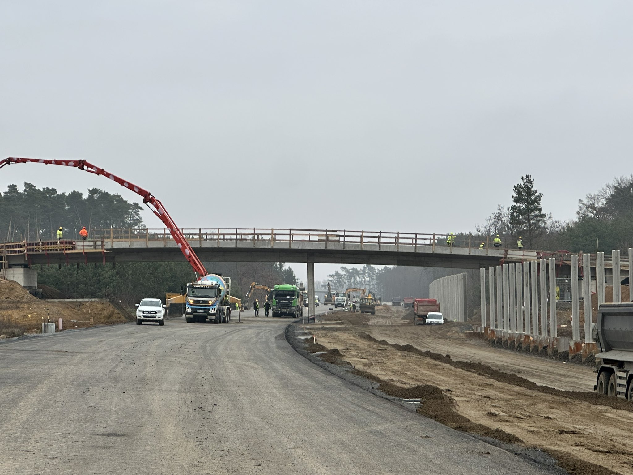 Finiš s pracemi na D55 Moravský Písek - Bzenec. Foto: ŘSD