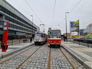 Otevření prodloužení tramvajové trati na zastávku Pankrác. Foto: Zdopravy.cz / Jan Nevyhoštěný