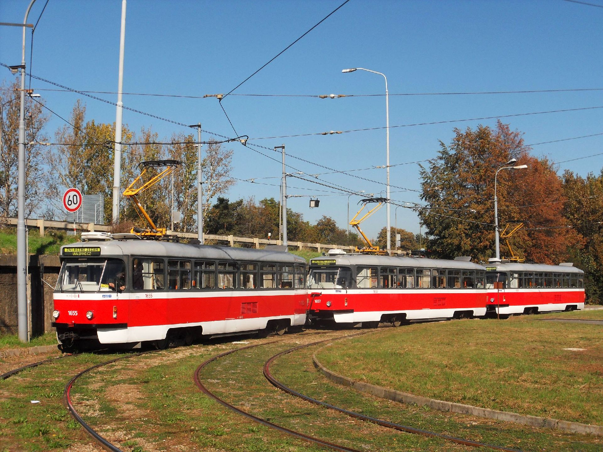 Tramvajová smyčka Modřice. Foto: Harold / Wikimedia Commons