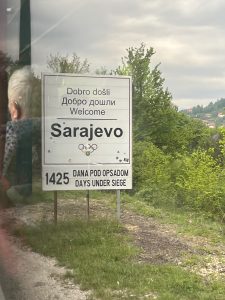 Příjezd do Sarajeva