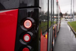 První trolejbus Škoda 33Tr pro České Budějovice. Pramen: Škoda Group